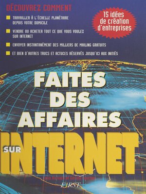 cover image of Faites des affaires sur internet